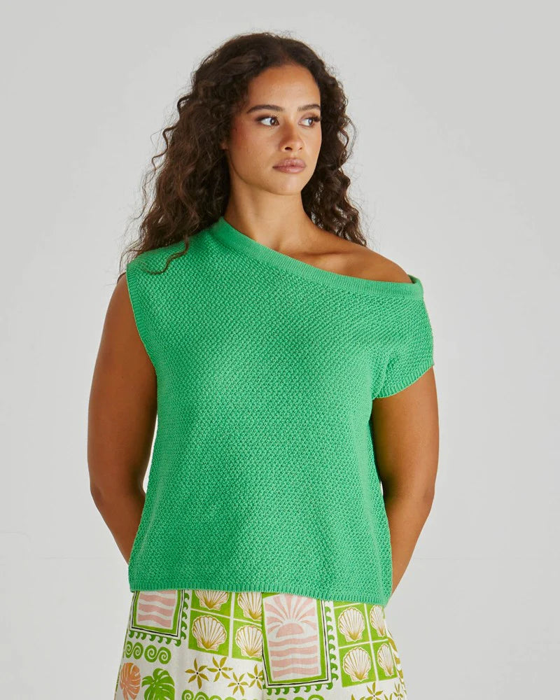 JACI KNIT TOP - Green