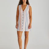 TRAVIS VEST DRESS - Multi Stripe