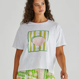 CYNTHIA TEE - Seashell Stripe