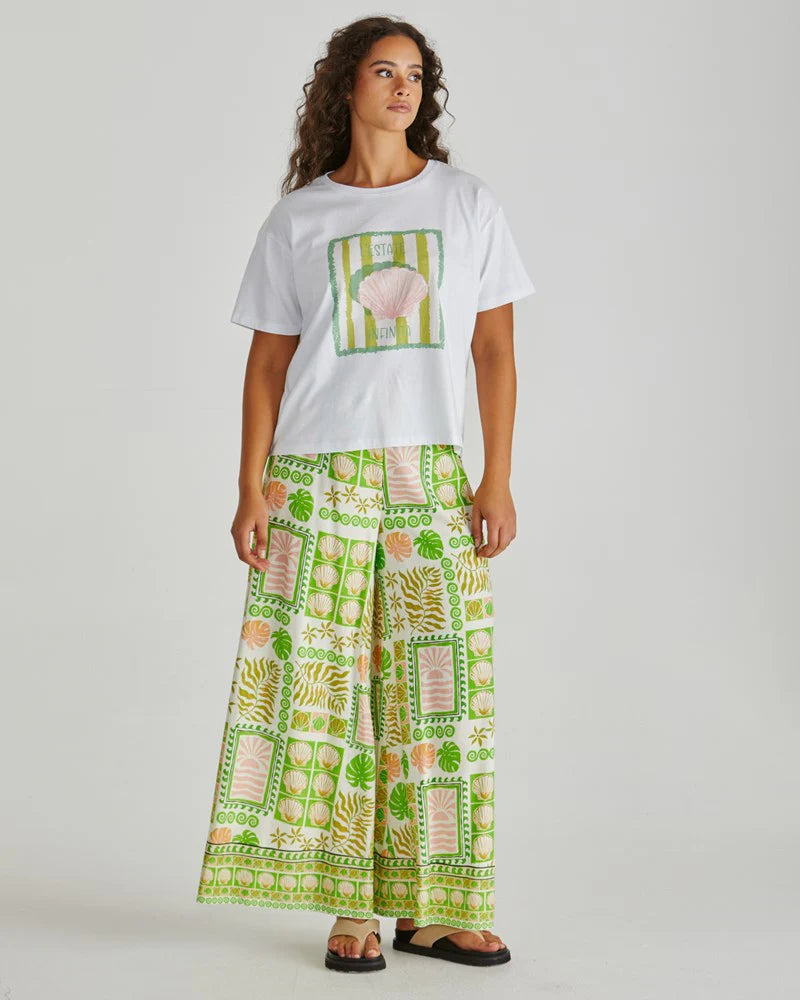 CYNTHIA TEE - Seashell Stripe