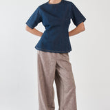 Abi Fitted Denim Tee