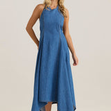 Fernanda Halter Dress - Classic Blue Wash