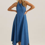 Fernanda Halter Dress - Classic Blue Wash