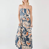 JANA STRAPLESS DRESS - Wild Orchid