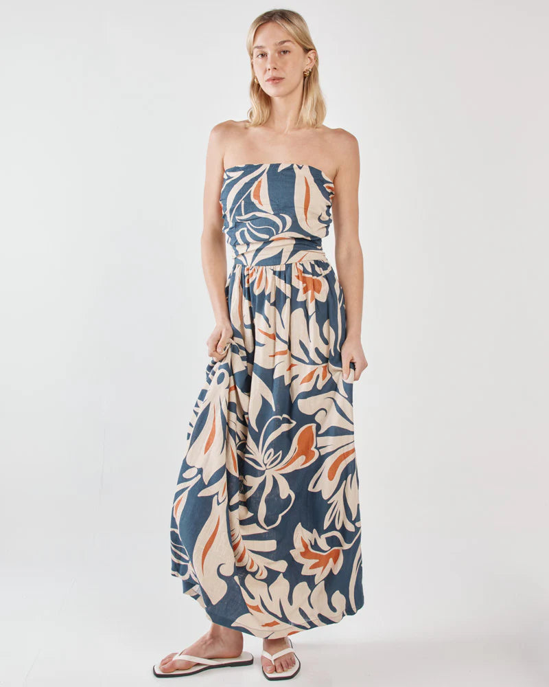 JANA STRAPLESS DRESS - Wild Orchid