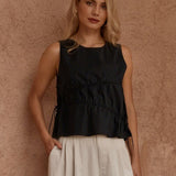 Elin Gathered Tie Top