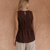 Elin Gathered Tie Top