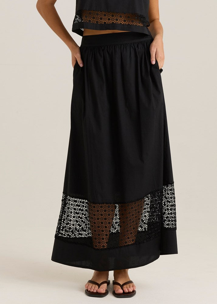 Nixie Lace Skirt - Black