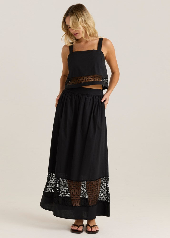 Nixie Lace Skirt - Black