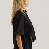 Nixie Lace Shirt - Black