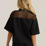 Nixie Lace Shirt - Black