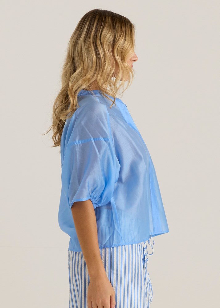 Wilder Seam Blouse - Cornflower