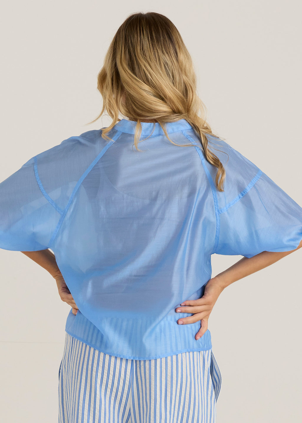Wilder Seam Blouse - Cornflower