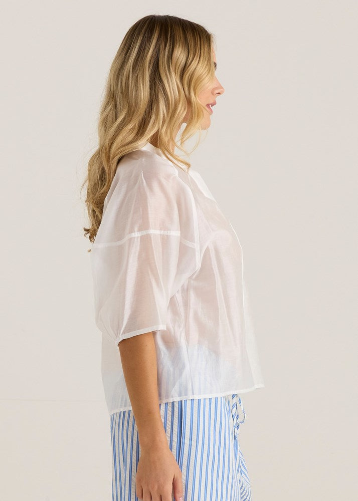 Wilder Seam Blouse - White