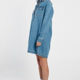 Aveline Denim Shirt Dress