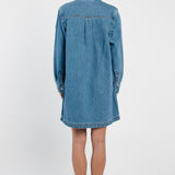 Aveline Denim Shirt Dress