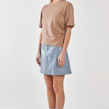 Camie Gathered Seam Tee