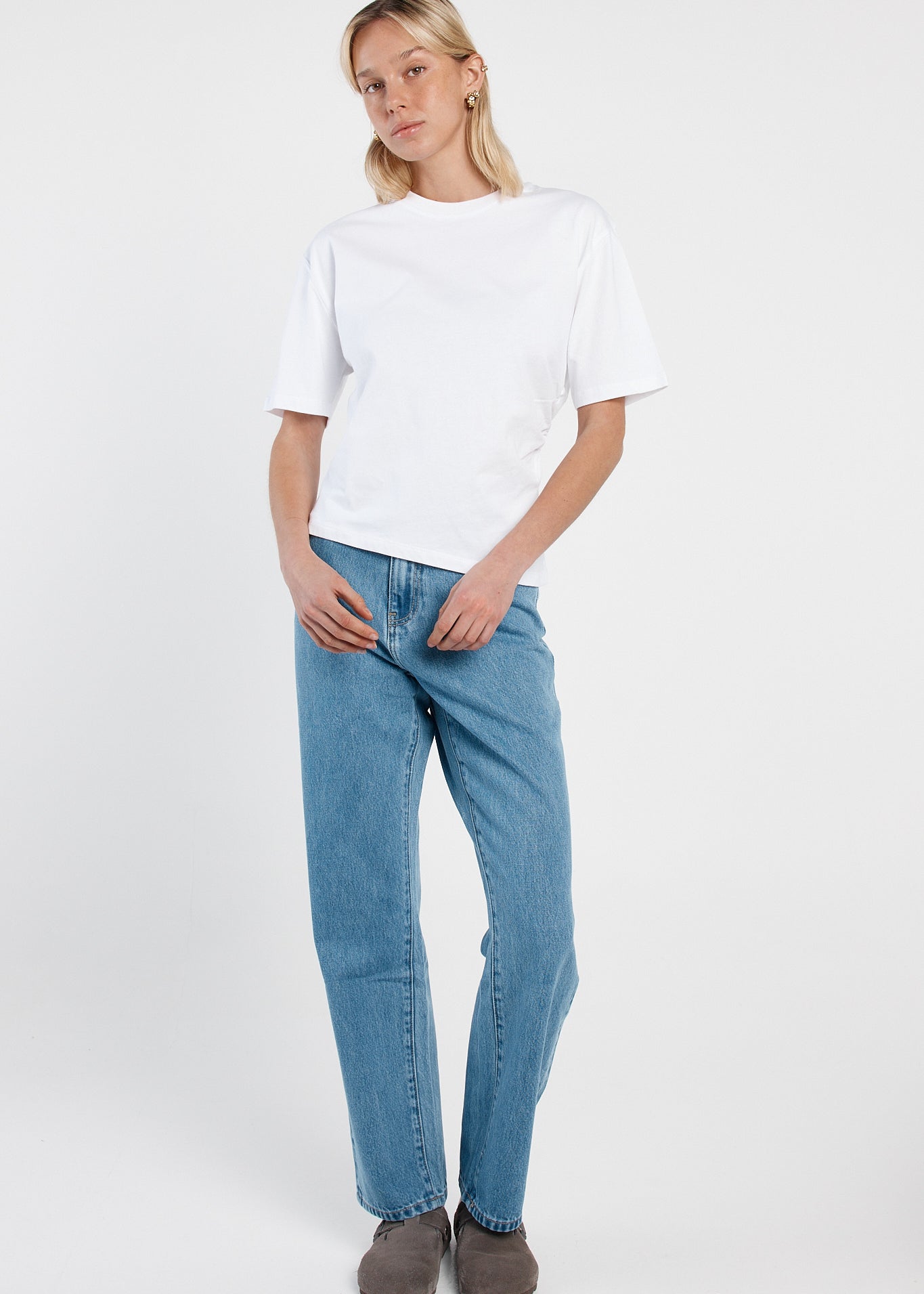 Camie Gathered Seam Tee