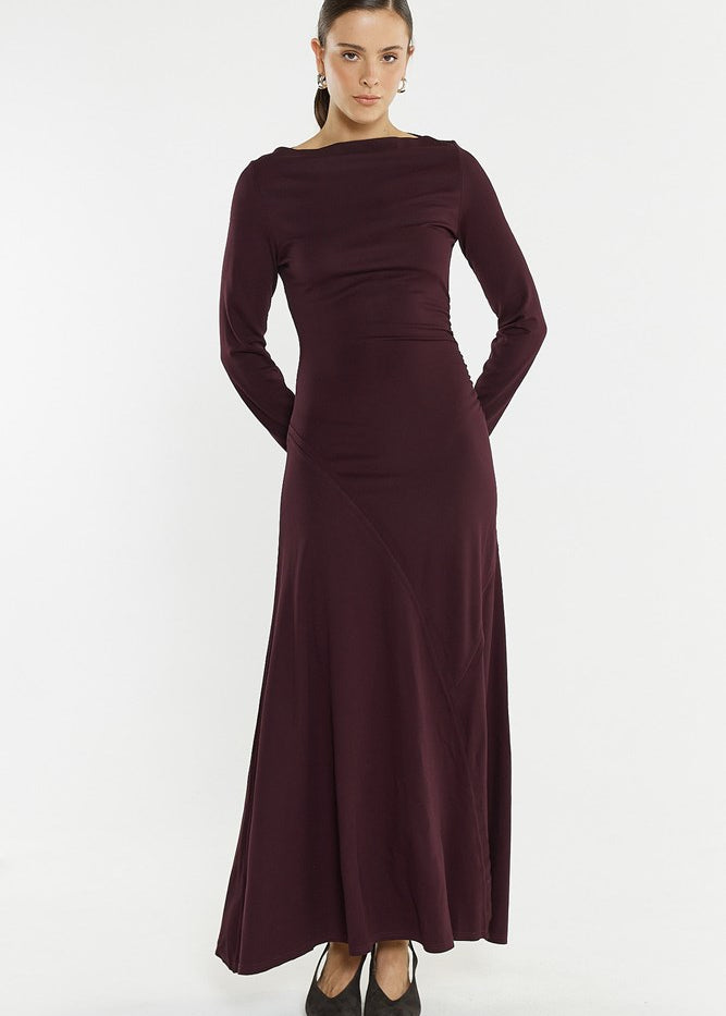 Jade Seamed Jersey Dress