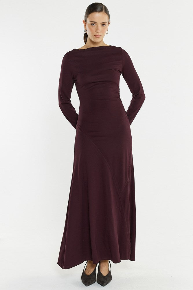 Jade Seamed Jersey Dress