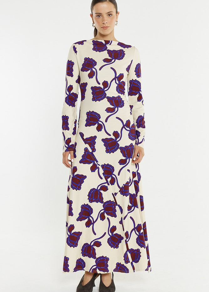 Jade Seamed Jersey Dress