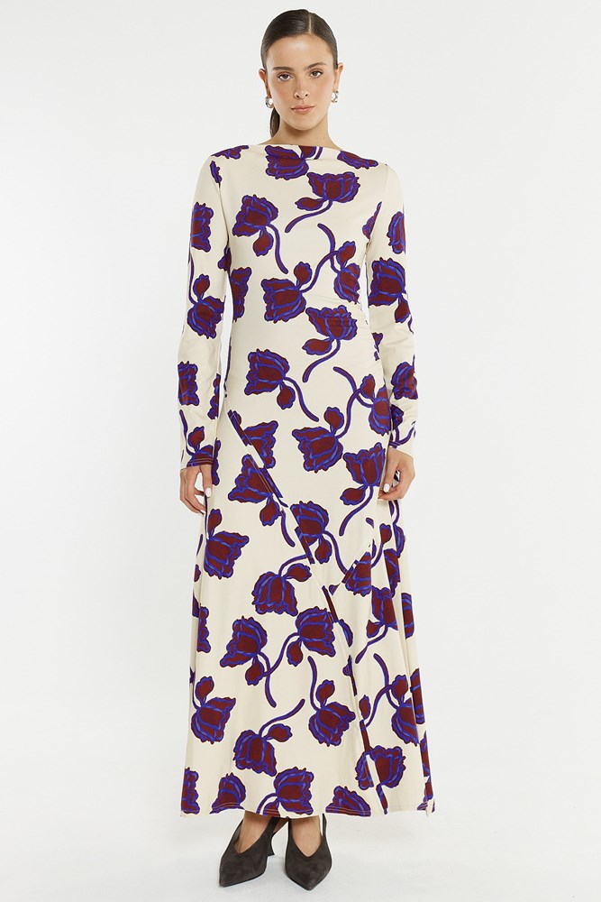 Jade Seamed Jersey Dress