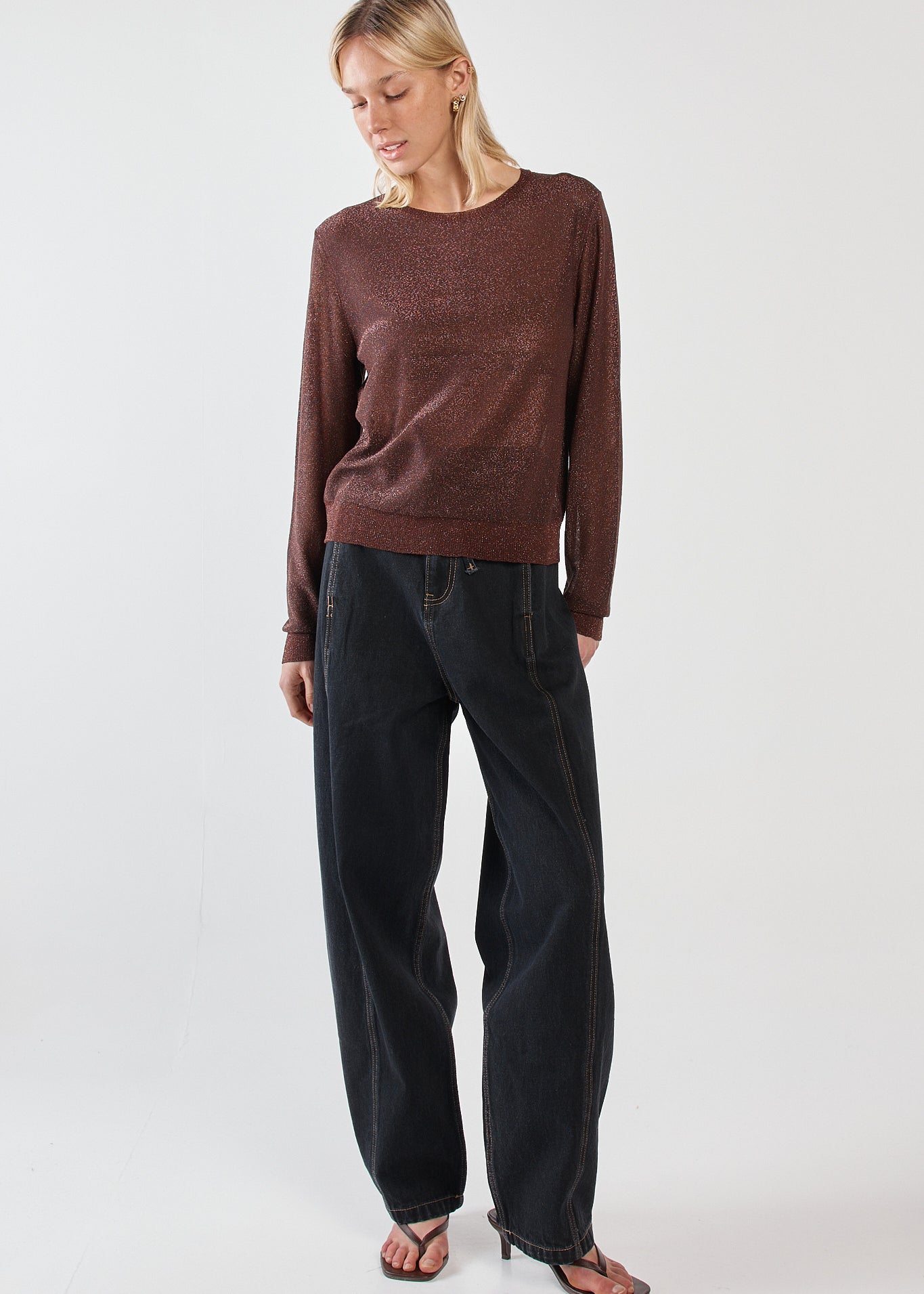 Maiken Lurex Knit Jumper