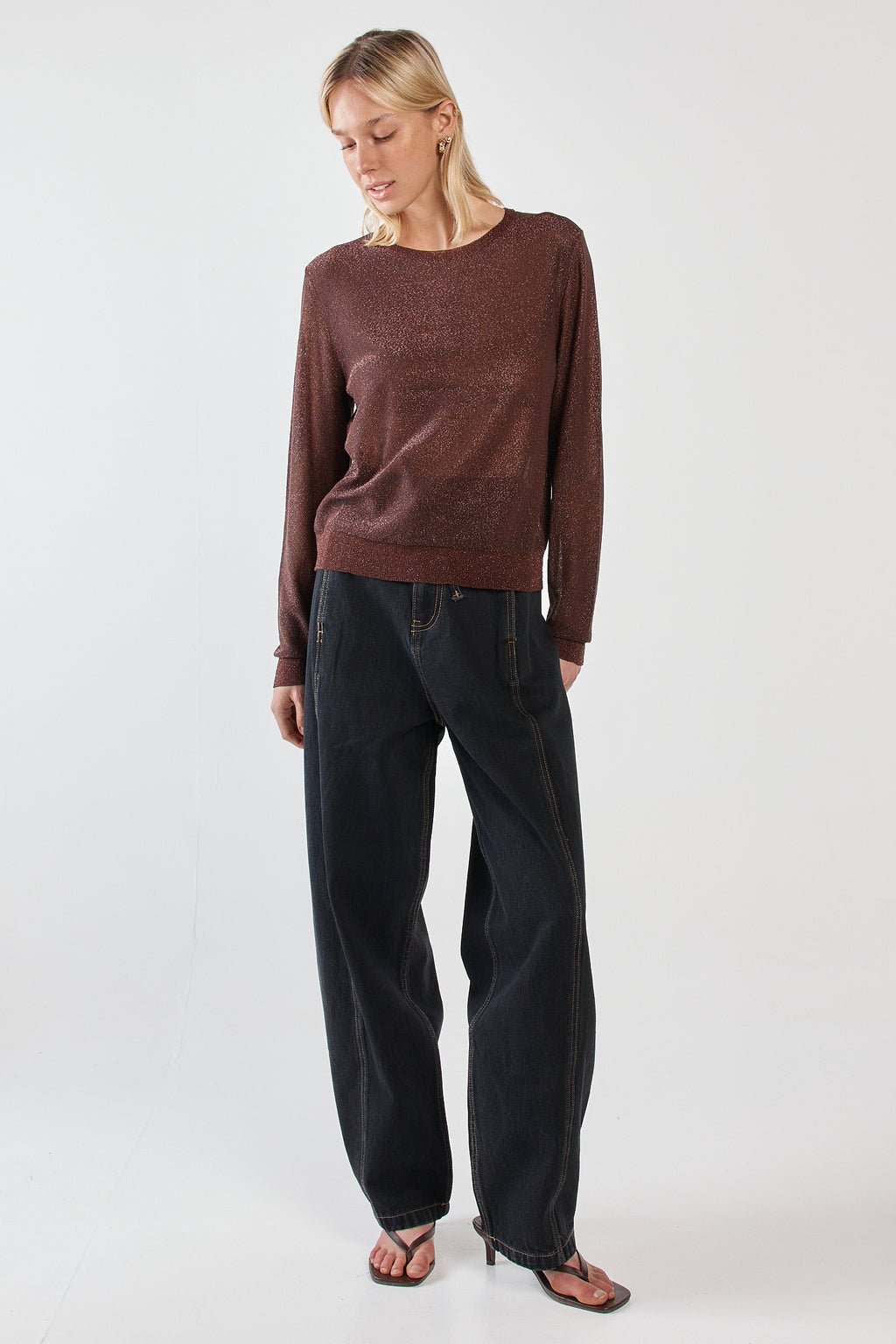 Maiken Lurex Knit Jumper