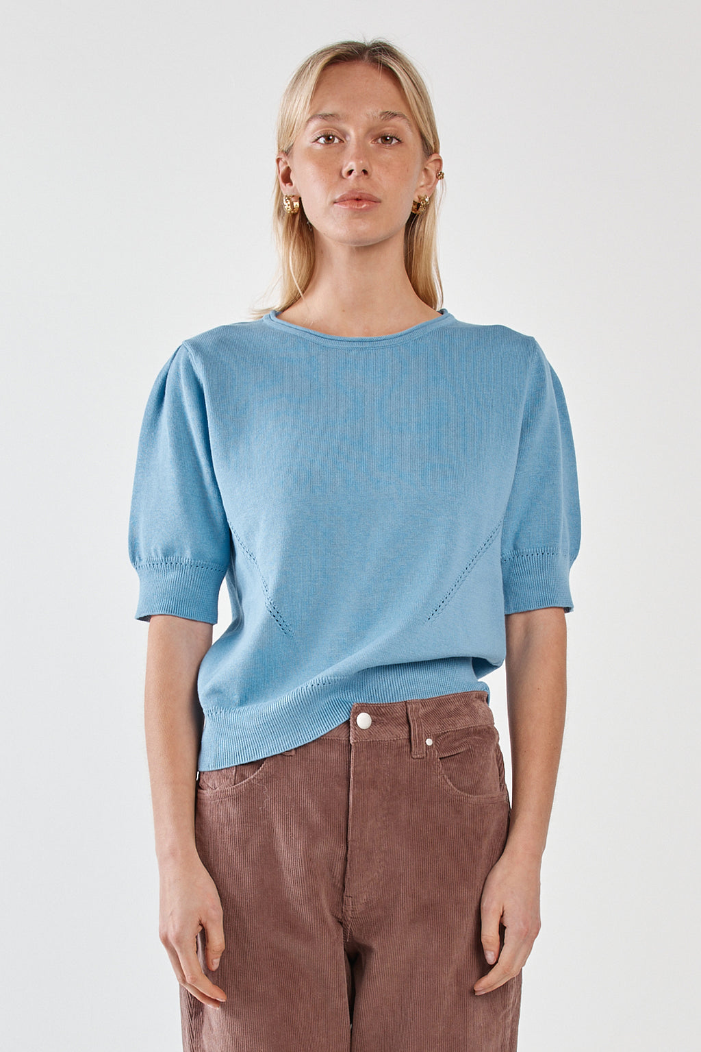 Esti Pointelle Knit Tee
