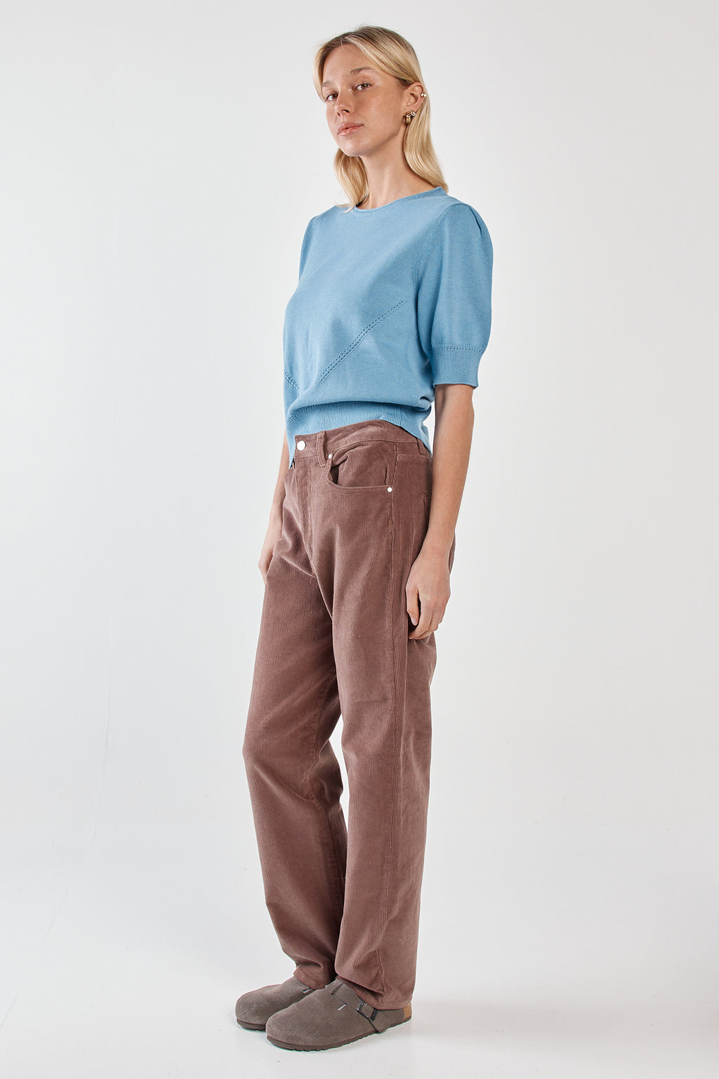 Esti Pointelle Knit Tee