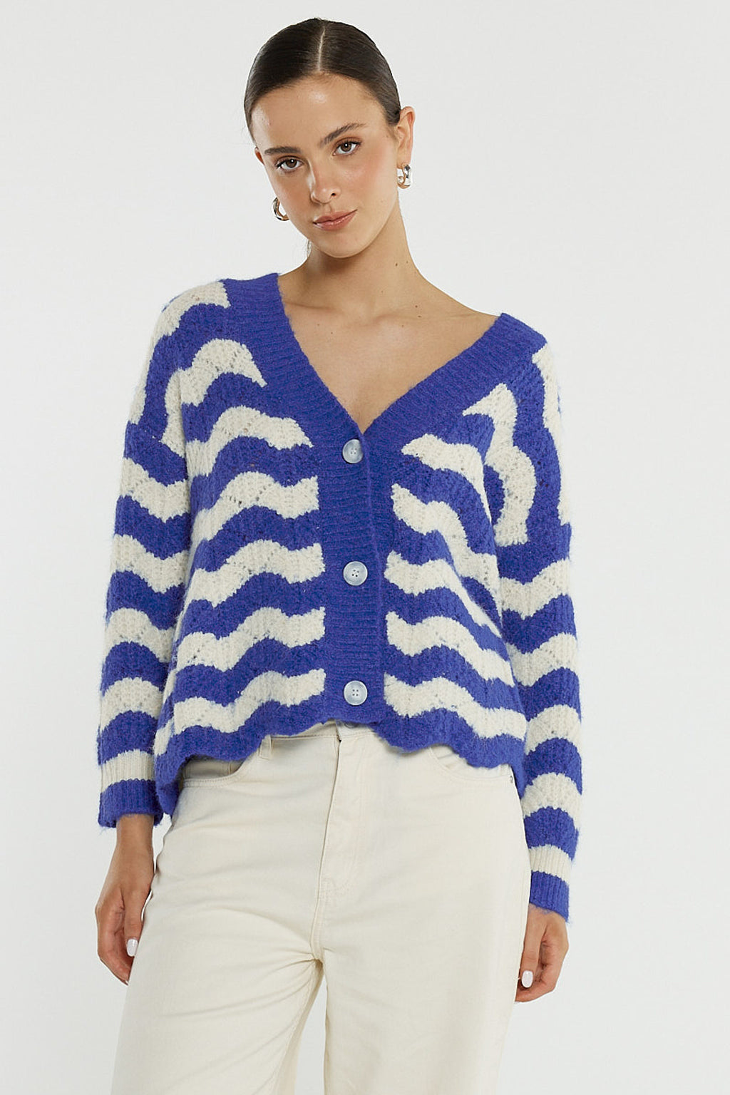 Etta Wavy Stripe Cardi