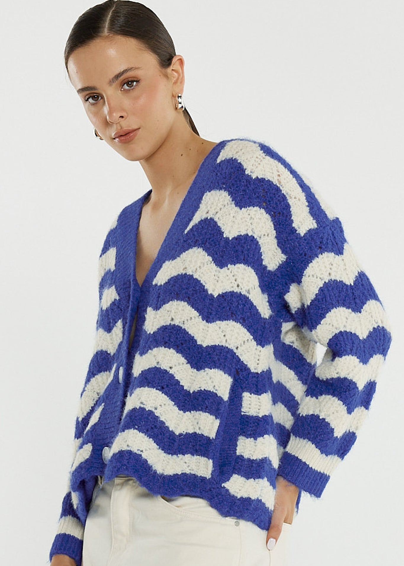 Etta Wavy Stripe Cardi