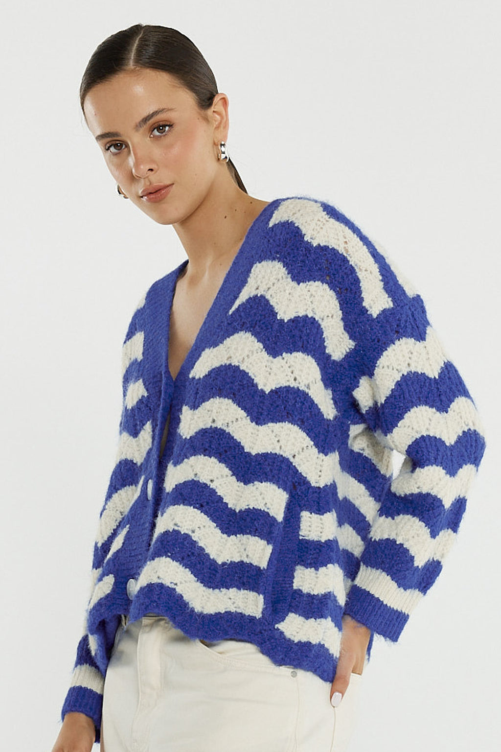 Etta Wavy Stripe Cardi