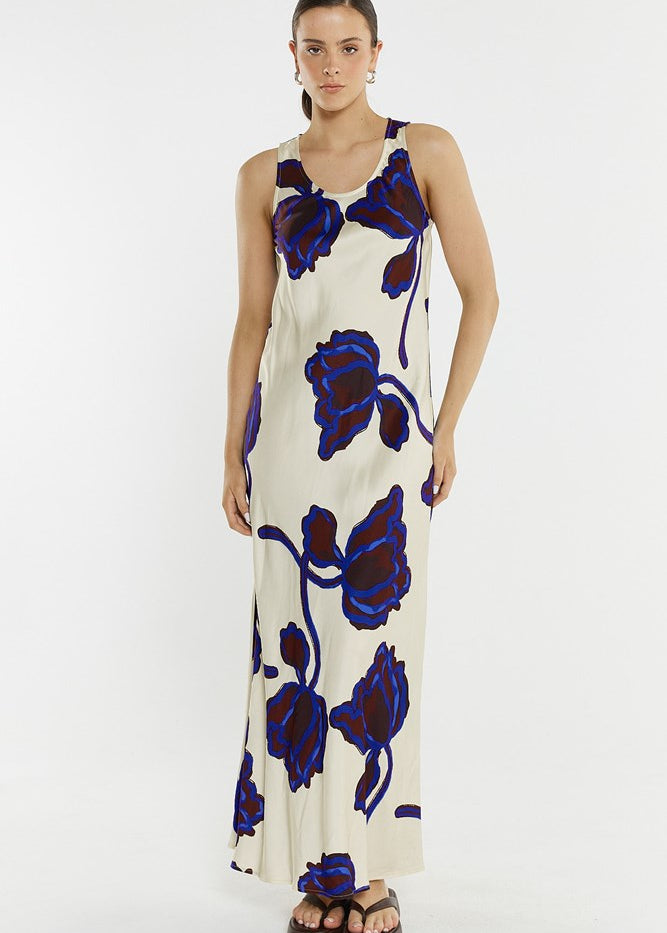 Jade Satin Slip Dress