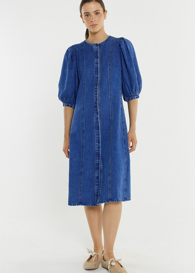 Elijah Midi Denim Dress