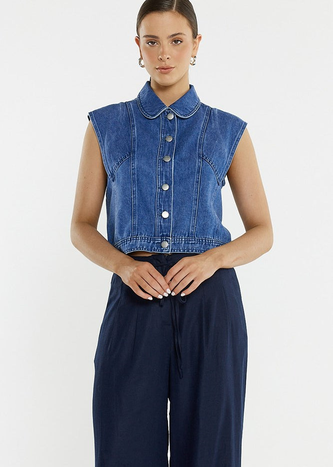 Christian Denim Vest