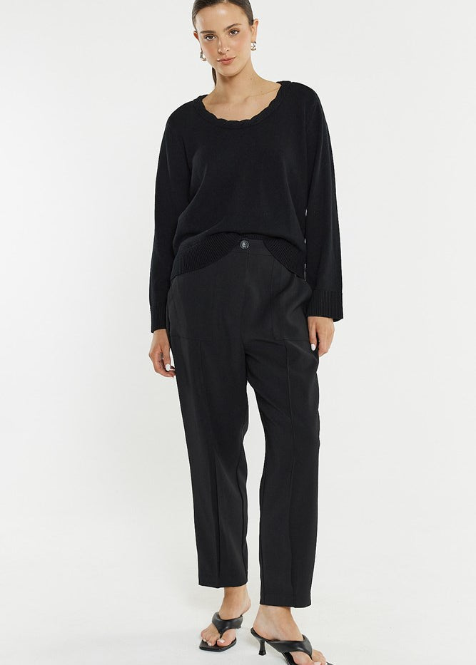 Roe Braided Neck Knit