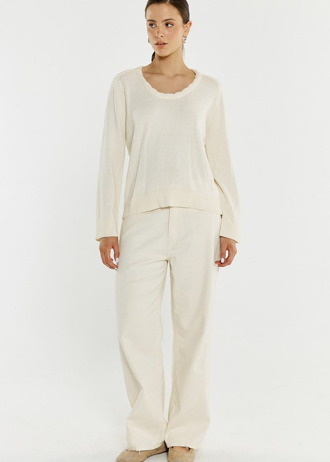 Roe Braided Neck Knit