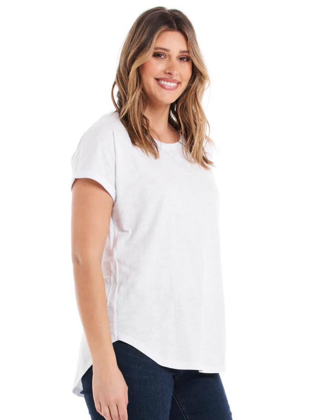 HAILEY SHORT SLEEVE TEE - White