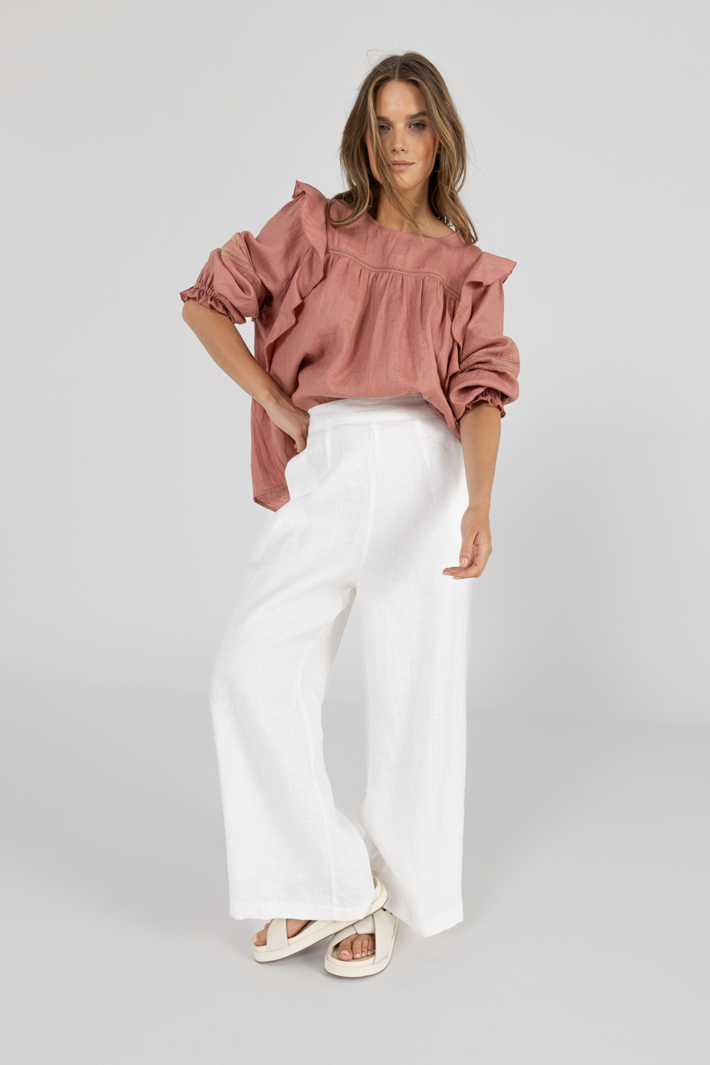 ALYSE BLOUSE - Dusty Rose