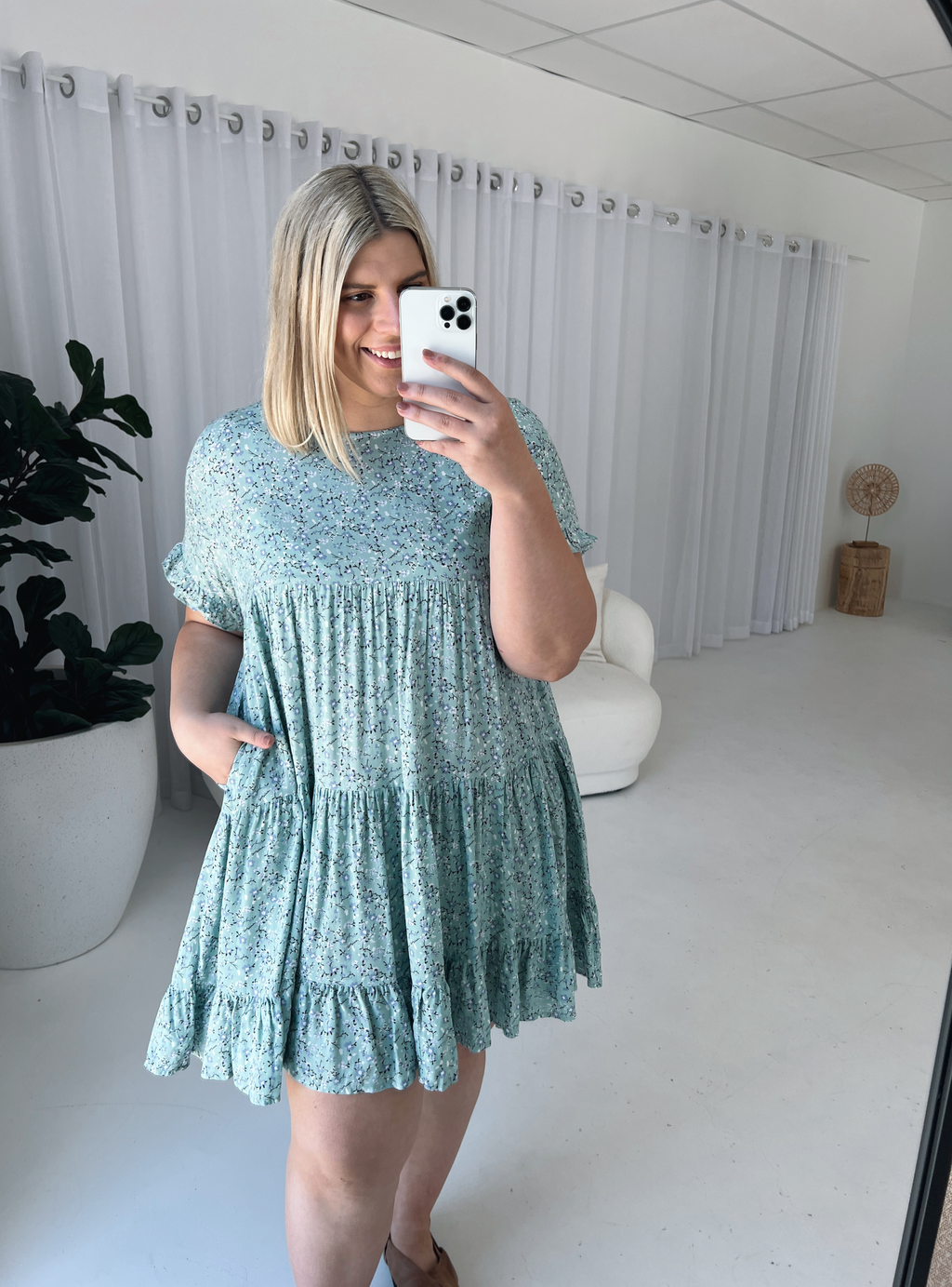 MIMI DRESS - Sage