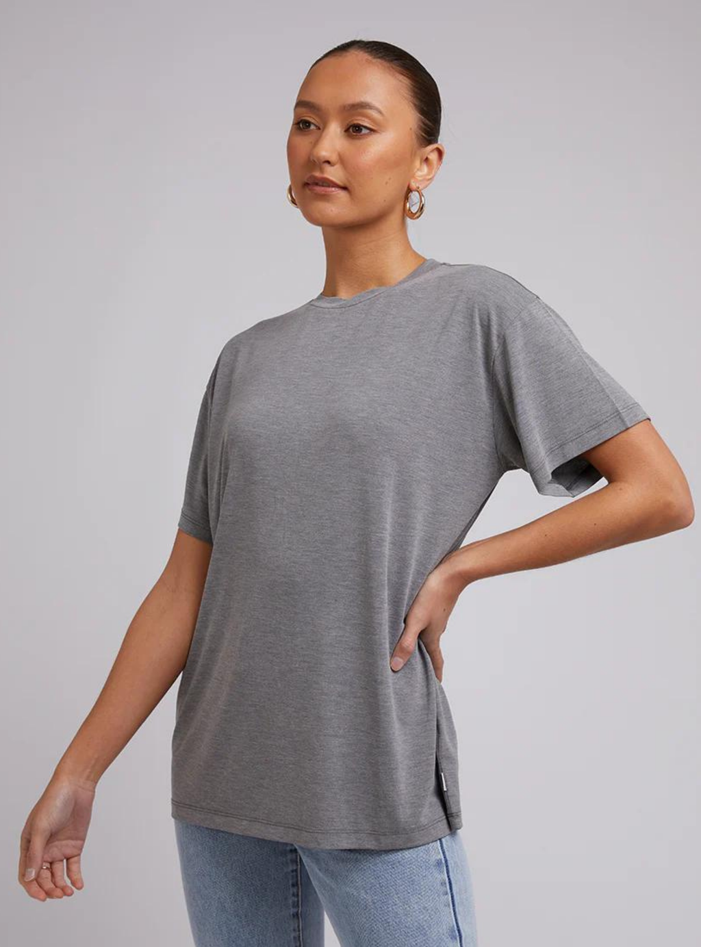 HARPER TEE - Grey Marle