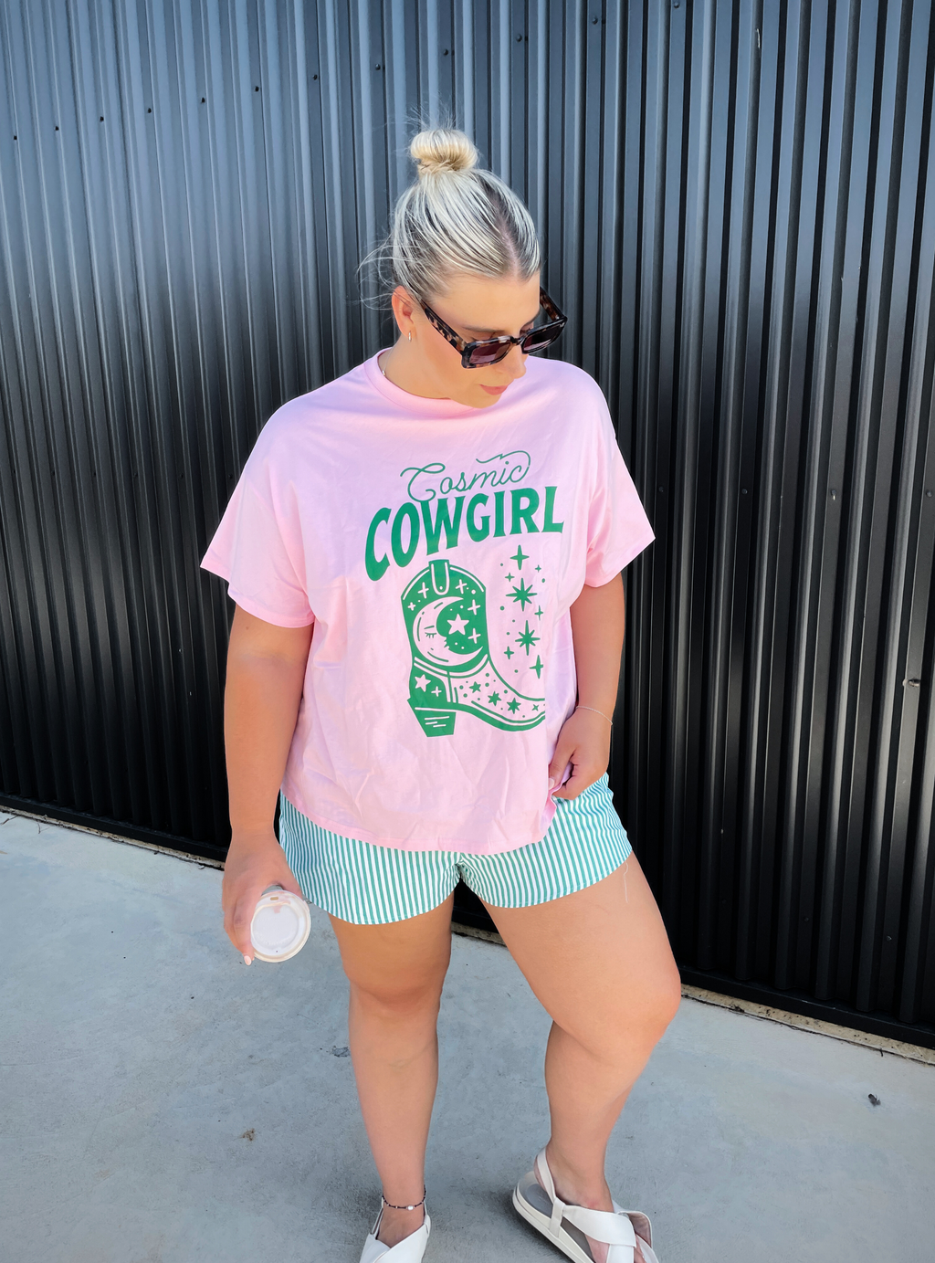 COSMIC COWGIRL CO-ORD SET - Pink/Teal