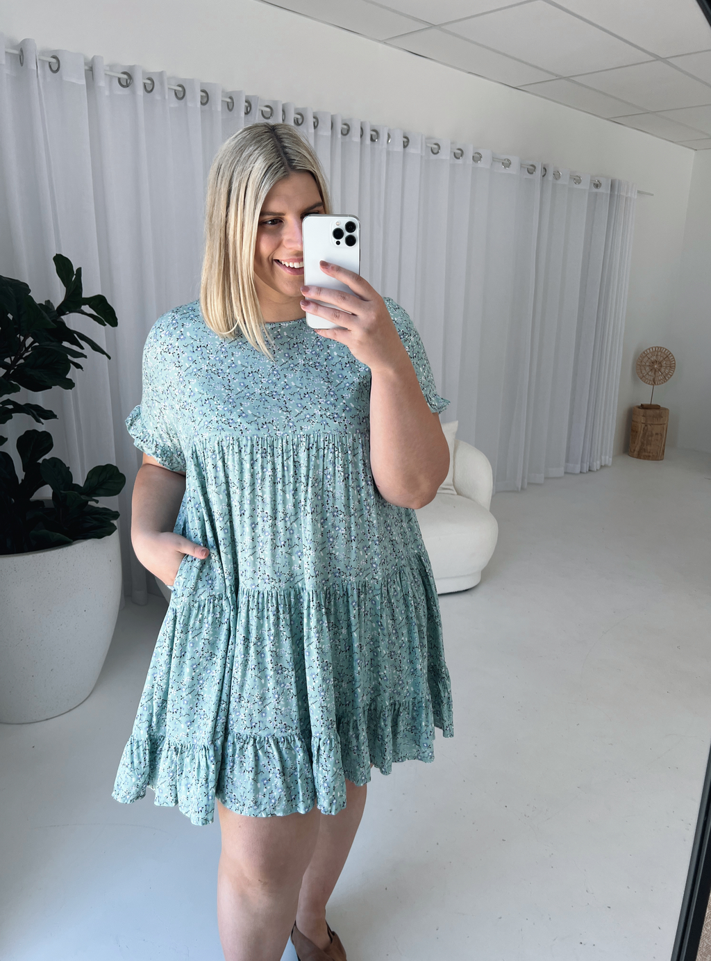 MIMI DRESS - Sage