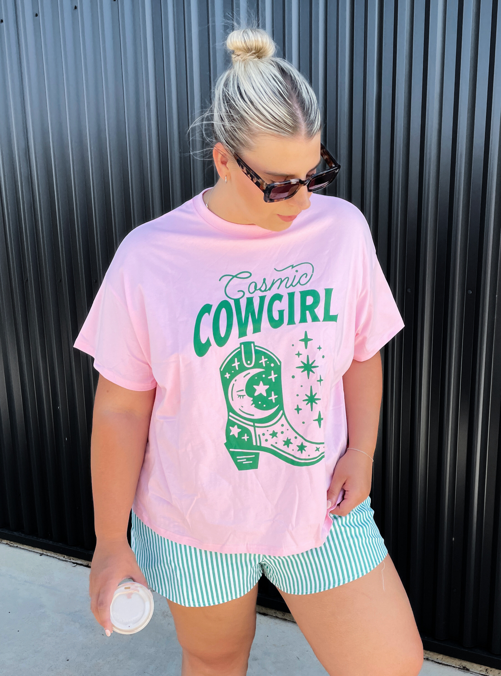 COSMIC COWGIRL CO-ORD SET - Pink/Teal