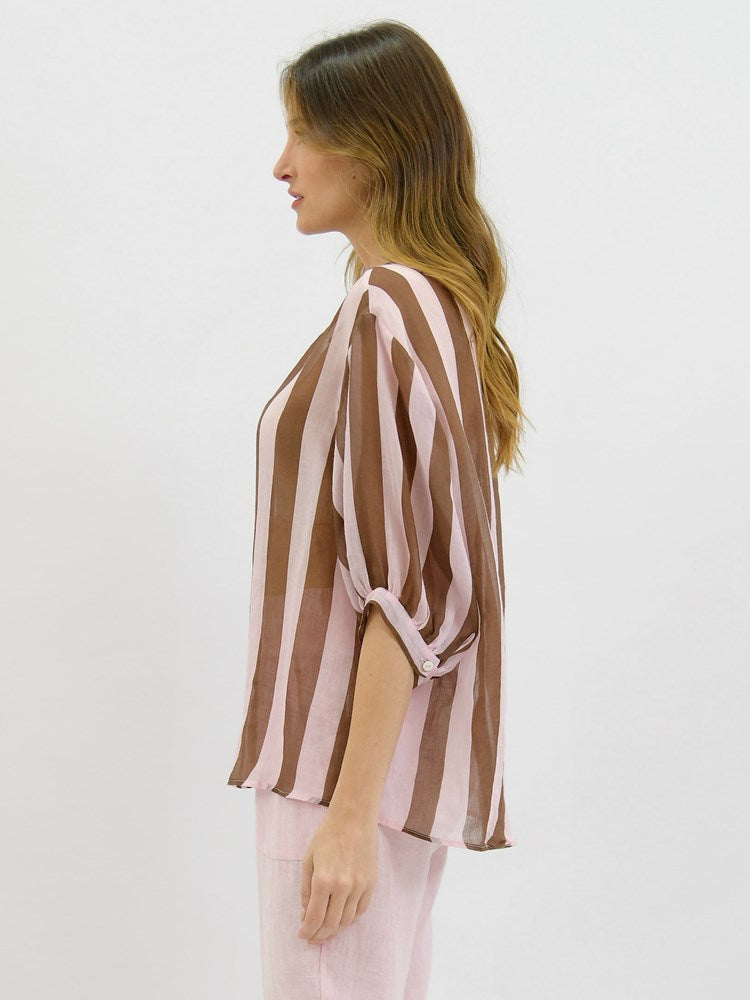 Dorothy Stripe Linen Shirt