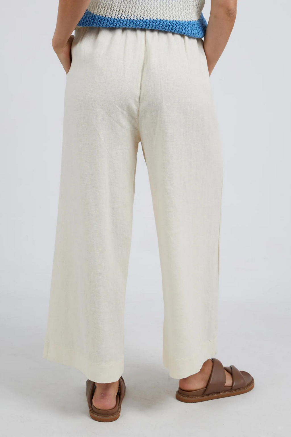 DIONNE WIDE LEG PANT - Toasted Coconut