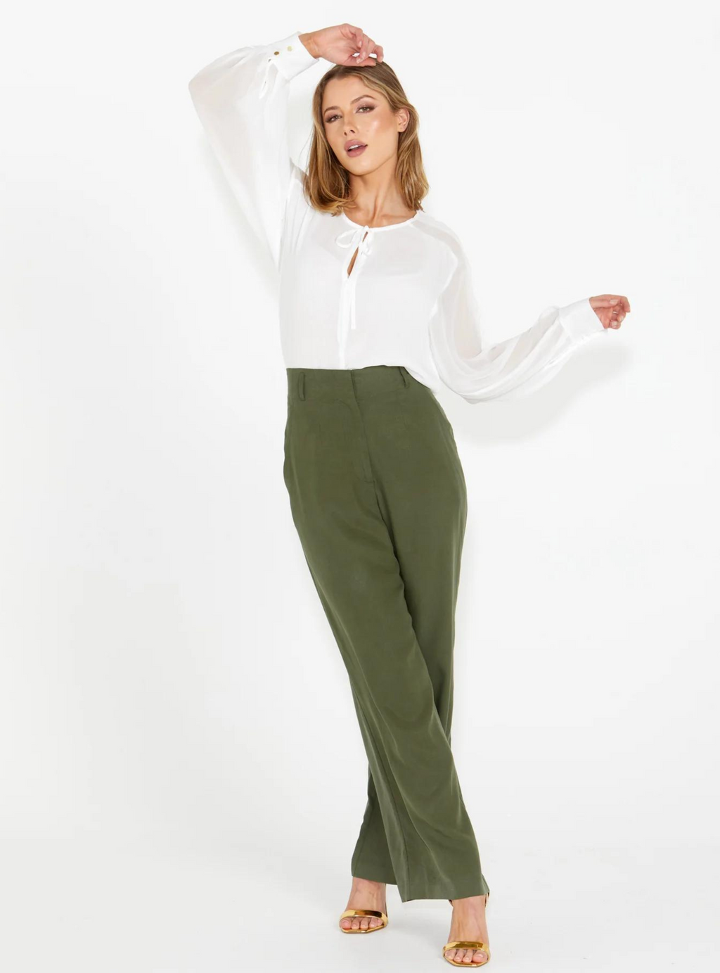ALTER EGO TAILORED PANT - Olive