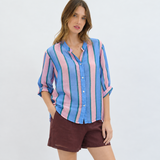 Limoncello Stripe Linen Shirt
