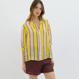 Limoncello Stripe Linen Shirt